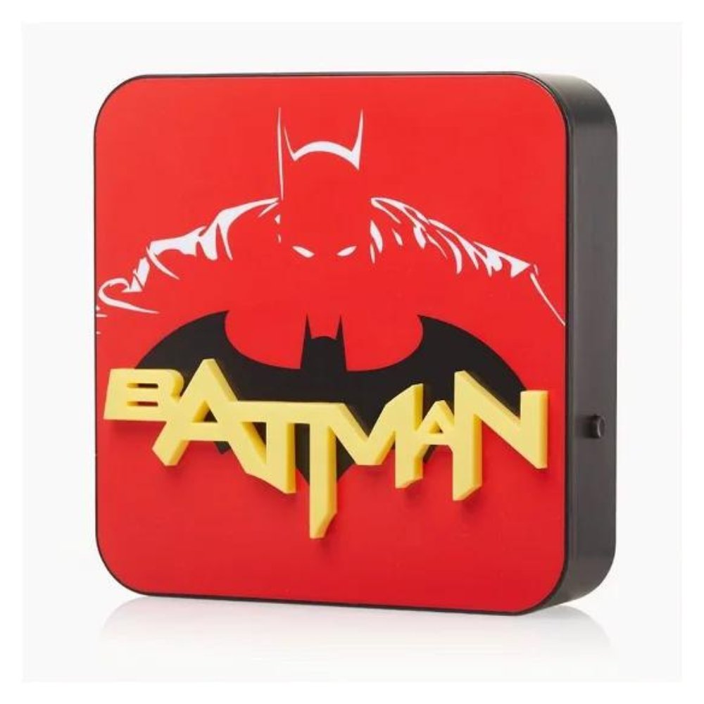 Czerwona Lampka 3D Batman na biurko / ścianę