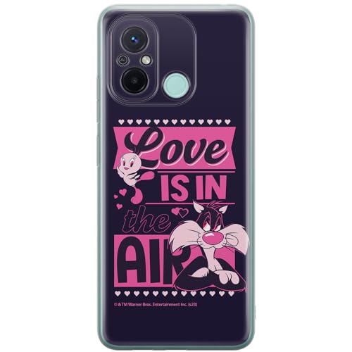 ERT GROUP etui na telefon Xiaomi REDMI 12C/ REDMI 11A, case oryginalny i oficjalnie licencjonowany przez Looney Tunes, wzór Sylvester & Tweety 007, optymalnie dopasowane, plecki z TPU