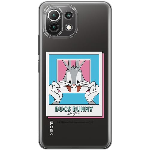ERT GROUP etui na telefon Xiaomi 11 LITE 4G / 11 LITE 5G, case oryginalny i oficjalnie licencjonowany przez Looney Tunes, wzór Bugs 024, optymalnie dopasowane, plecki z TPU częściowo przeźroczyste