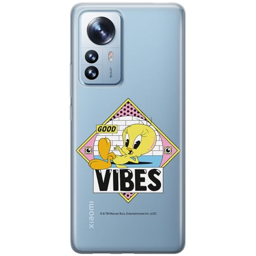 ERT GROUP etui na telefon Xiaomi 12 PRO, case oryginalny i oficjalnie licencjonowany przez Looney Tunes, wzór Tweety 013, optymalnie dopasowane, plecki z TPU częściowo przeźroczyste
