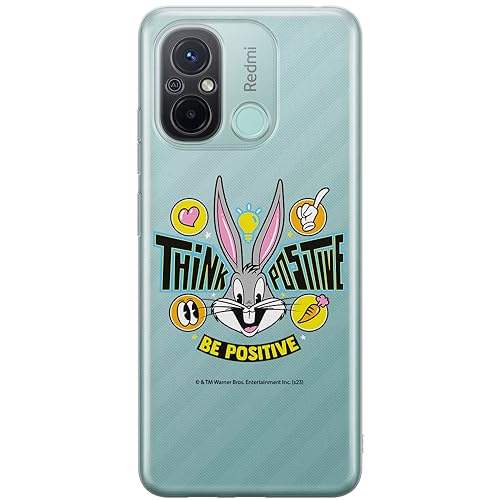ERT GROUP etui na telefon Xiaomi REDMI 12C/ REDMI 11A, case oryginalny i oficjalnie licencjonowany przez Looney Tunes, wzór Bugs 019, optymalnie dopasowane, plecki z TPU częściowo przeźroczyste