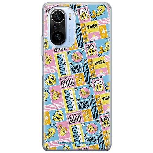 ERT GROUP etui na telefon Xiaomi MI 11i/ REDMI K40/K40 PRO/POCO F3/ F3 PRO, case oryginalny i oficjalnie licencjonowany przez Looney Tunes, wzór Tweety 012, optymalnie dopasowane, plecki z TPU
