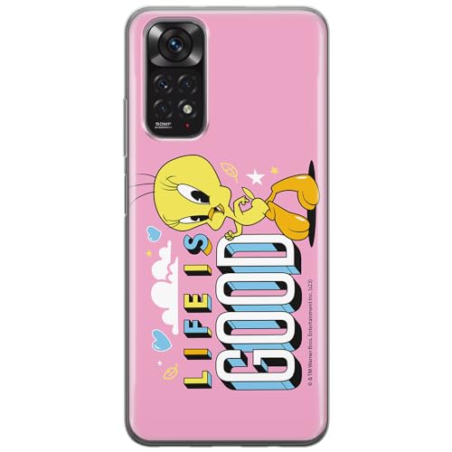 ERT GROUP etui na telefon Xiaomi REDMI NOTE 11 4G/ 11S 4G, case oryginalny i oficjalnie licencjonowany przez Looney Tunes, wzór Tweety 016, optymalnie dopasowane, plecki z TPU