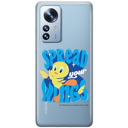 ERT GROUP etui na telefon Xiaomi 12 / 12X, case oryginalny i oficjalnie licencjonowany przez Looney Tunes, wzór Tweety 014, optymalnie dopasowane, plecki z TPU częściowo przeźroczyste