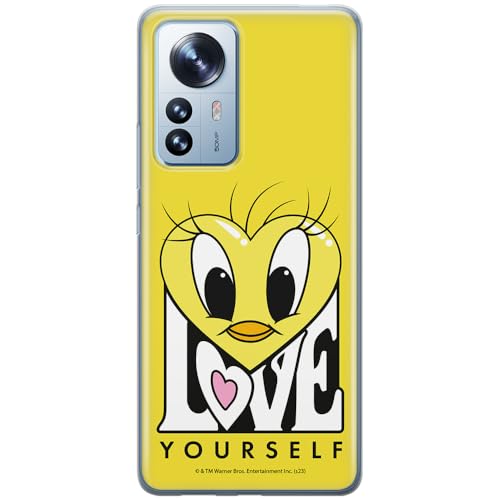 ERT GROUP etui na telefon Xiaomi 12 PRO, case oryginalny i oficjalnie licencjonowany przez Looney Tunes, wzór Tweety 015, optymalnie dopasowane, plecki z TPU