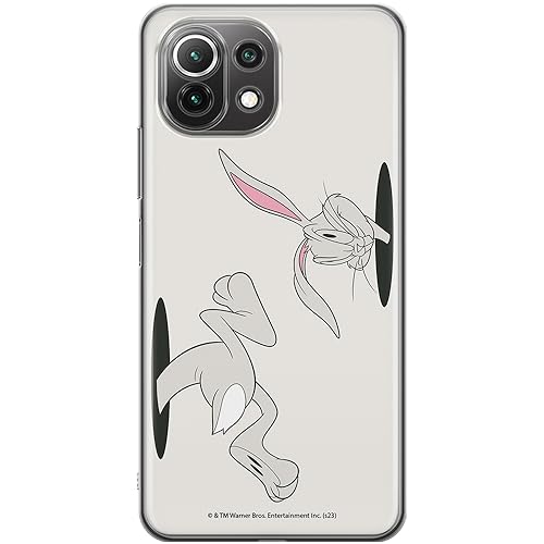 ERT GROUP etui na telefon Xiaomi 11 LITE 4G / 11 LITE 5G, case oryginalny i oficjalnie licencjonowany przez Looney Tunes, wzór Bugs 016, optymalnie dopasowane, plecki z TPU