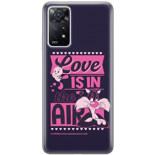 ERT GROUP etui na telefon Xiaomi REDMI NOTE 11 PRO 5G/ 11 PRO 4G, case oryginalny i oficjalnie licencjonowany przez Looney Tunes, wzór Sylvester & Tweety 007, optymalnie dopasowane, plecki z TPU