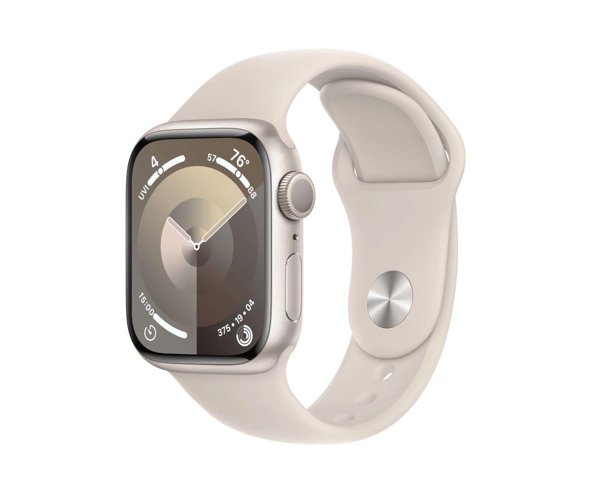 Фото - Смарт годинник Apple Watch Series 9 GPS z kopertą 41 mm z aluminium w kolorze księżycowej 