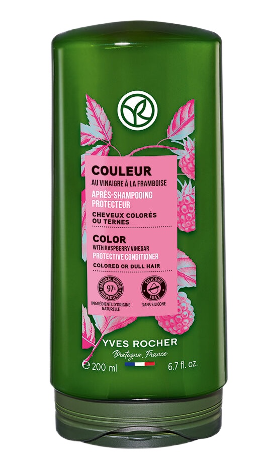 Yves Rocher Odżywka chroniąca kolor włosów farbowanych z octem malinowym 200ml
