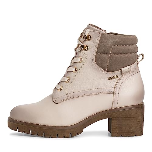 Tamaris Comfort Damskie 8-86215-41 skórzane Comfort Fit wymienna wkładka DUOtex niski obcas, botki, kość słoniowa, 40 EU, kość słoniowa, 40 EU Weit