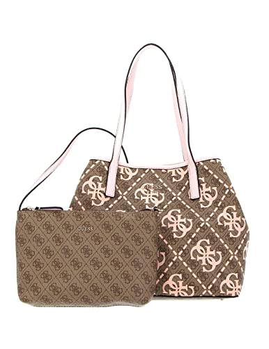 GUESS Vikky Tote Bag damska torba, Logo Latte/Pale Rose, jeden rozmiar