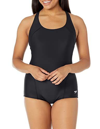 speedo Damski kostium kąpielowy, jednoczęściowy, PowerFlex Princess Seam Ultraback, konserwujący krój czarny Speedo czarny 18