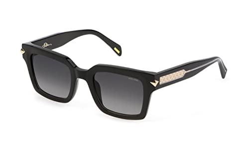 Police Unisex SPLF32 okulary przeciwsłoneczne, czarne, 50, czarny, 50