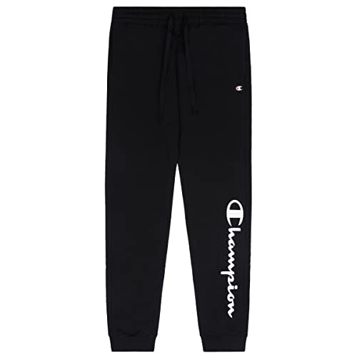 Champion Damskie spodnie treningowe Legacy American Classics Fleece Big Logo Rib Cuff, czarny, XL