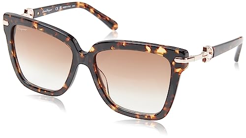 FERRAGAMO SF1085S Okulary, Dark Tortoise, 57/16/140 dla kobiet, Dark Tortoise, 57/16/140