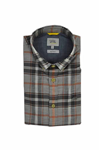 camel active Koszula męska 409117/1S17, szara (Stone Grey), XXL, szary (Stone Grey), XXL
