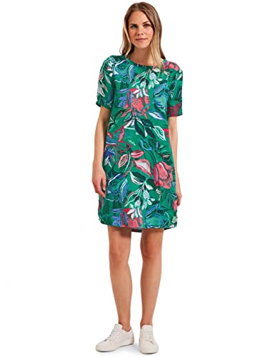 Cecil Damska sukienka lniana, zielony (Trefoil Green), XXL