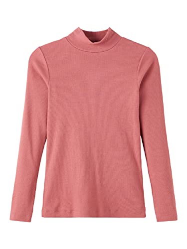 Name It Nkfnakal LS Rollneck Top Noos z długim rękawem dzianiny dla dziewczynek i dziewcząt, Drewno Malva Kolor, 110