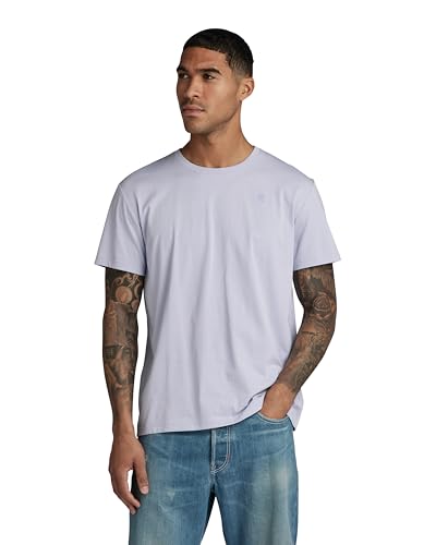 G-STAR RAW Męski T-shirt Base-s, Szary (Icelandic Blue D16411-336-g081), L