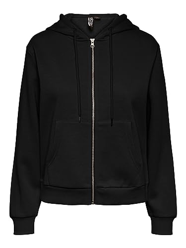 PIECES PCCHILLI damska bluza z kapturem, czarny, L