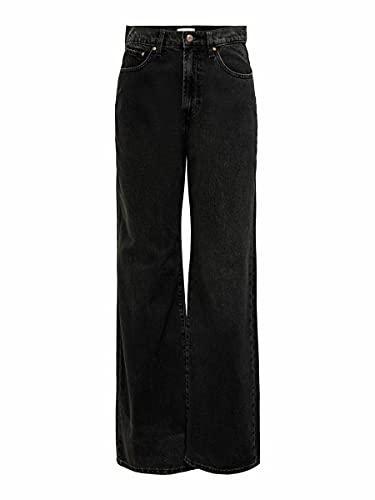 ONLY Jeansy damskie z wysokim stanem ONLHope Life HW 2630Black Denim