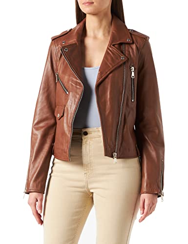 Redskins Damska kurtka skórzana Jutta Tripway koniak, L