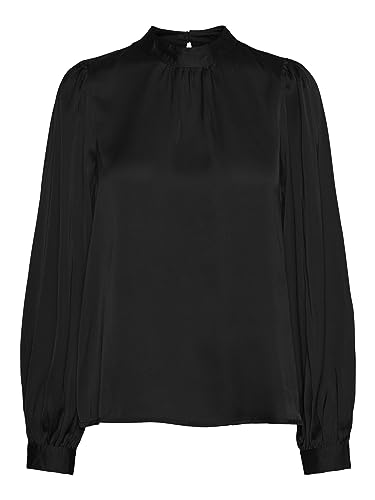 VERO MODA Damski top VMNOA LS GA NOOS Top, czarny, M (DE)