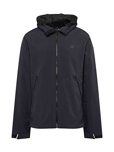 4F Męska kurtka softshellowa H4Z22-SFM001, antracytowa, XXL, Antracyt, XXL