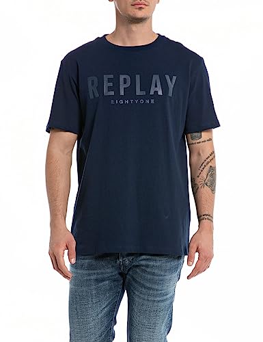 Replay T-shirt męski, Deep Navy 715, XL