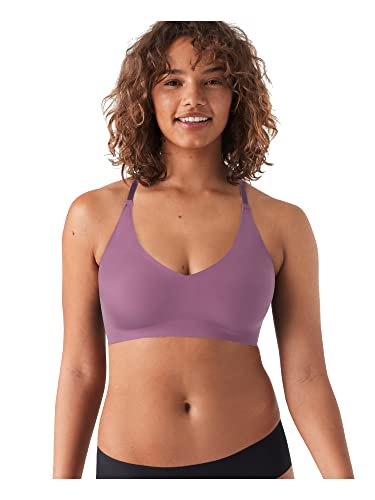 True & Co Damski trójkątny biustonosz z koronką typu racerback, Berry Conserve, M (75C-D-80A-B)