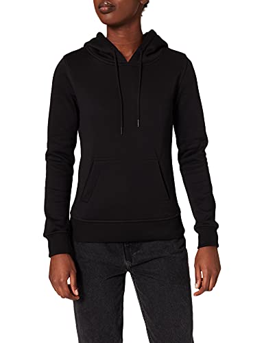 Build Your Brand Damska bluza z kapturem Ladies Heavy Hoody, bluza z kapturem dla kobiet, wykonana z mocnego materiału dresowego, dostępna w wielu kolorach, rozmiary XS - 3XL, czarny (czarny), M
