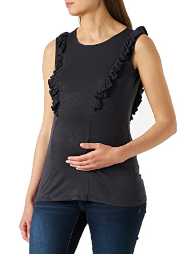 Noppies Damska koszulka pielęgniarska z krótkim rękawem Lynn T-shirt, Niebieski grafit - P334, 38 PL