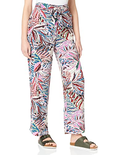 ONLY Damskie spodnie Onlnova Life Palazzo Pant AOP Ptm Palazzo, Green Tea/Aop:323 Electric Leaf, 34