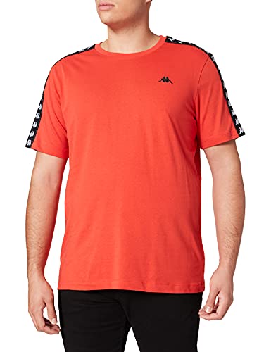 Kappa Męski T-shirt Janno Men Aurora Red, Normal