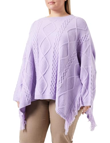 aleva Damski sweter z dzianiny 19025294-AL04, liliowy, XL/XXL, bez, XL-XXL