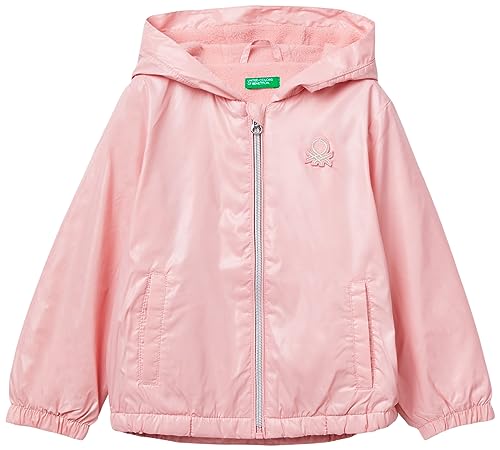 United Colors of Benetton Kurtka dla dziewczynek i dziewczynek, Różowy 03z, S