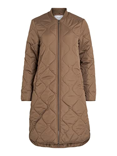 Vila Damski płaszcz VIMANON Quilted Jacket-NOOS, Walnut, 34, Walnut, 34
