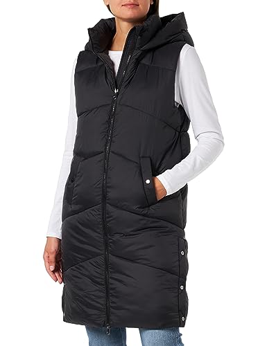 VERO MODA Damska kamizelka puchowa VMUPPSALA HOOD WAISTCOAT, czarny, XL