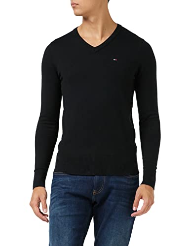 Tommy Hilfiger Sweter męski, Czarny, XS