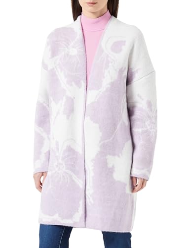 ALARY Damski kardigan z dzianiny 10425106-AL01, liliowo-biały, M/L, Liliowy, biały, M-L