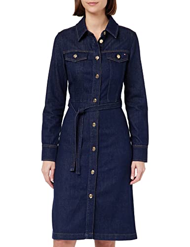 Tommy Hilfiger Damska sukienka DNM LS pasek do kolan VIC denim, 38