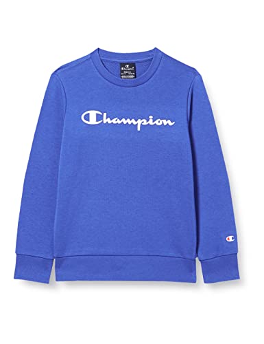 Champion Bluza dziecięca Legacy American Classics Ultra Light Powerblend Terry Logo Crewneck, kobaltowo niebieski, 7-8 Lat