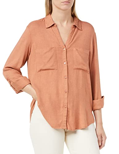 TOM TAILOR Damski bluzka z kieszeniami 1033593, 30670 - Canyon Sunset Red Melange, 36