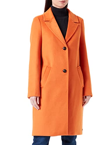 s.Oliver Płaszcz z mieszanki wełny z kołnierzem z klapą, jasnopomarańczowy (Light Orange), 46
