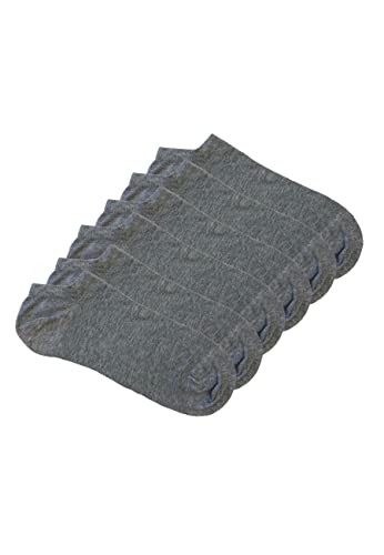 Lovable Męskie skarpety Organic Cotton GOTS 6 par (6 sztuk), Grigio Melange., 43-46 EU