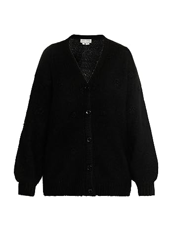 usha Dzianinowy kardigan damski 10429348, czarny, XL-XXL
