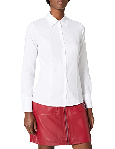 HUGO Damska bluzka The Fitted, White100, 42