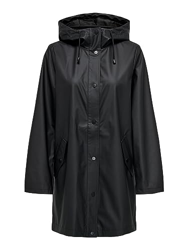 ONLY Women's ONLNEWMARIE kurtka przeciwdeszczowa CC OTW, czarna, S