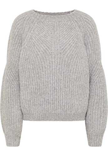 aleva Damski sweter z dzianiny 19025290-AL04, jasnoszary, XS/S, jasnoszary, XS-S