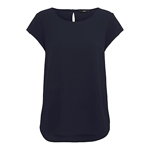 Only Onlnova Life S/S Top Solid Ptm Koszulka Damska, Nocne niebo, 34